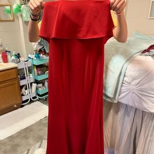 formal/prom red dress